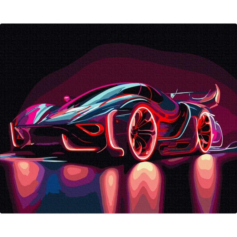 Картина по номерам BS53713 Неоновый автомобиль 40х50 см (2990388435) Картина по номерам BS53713 Неоновый автомобиль 40х50 см (2990388435)