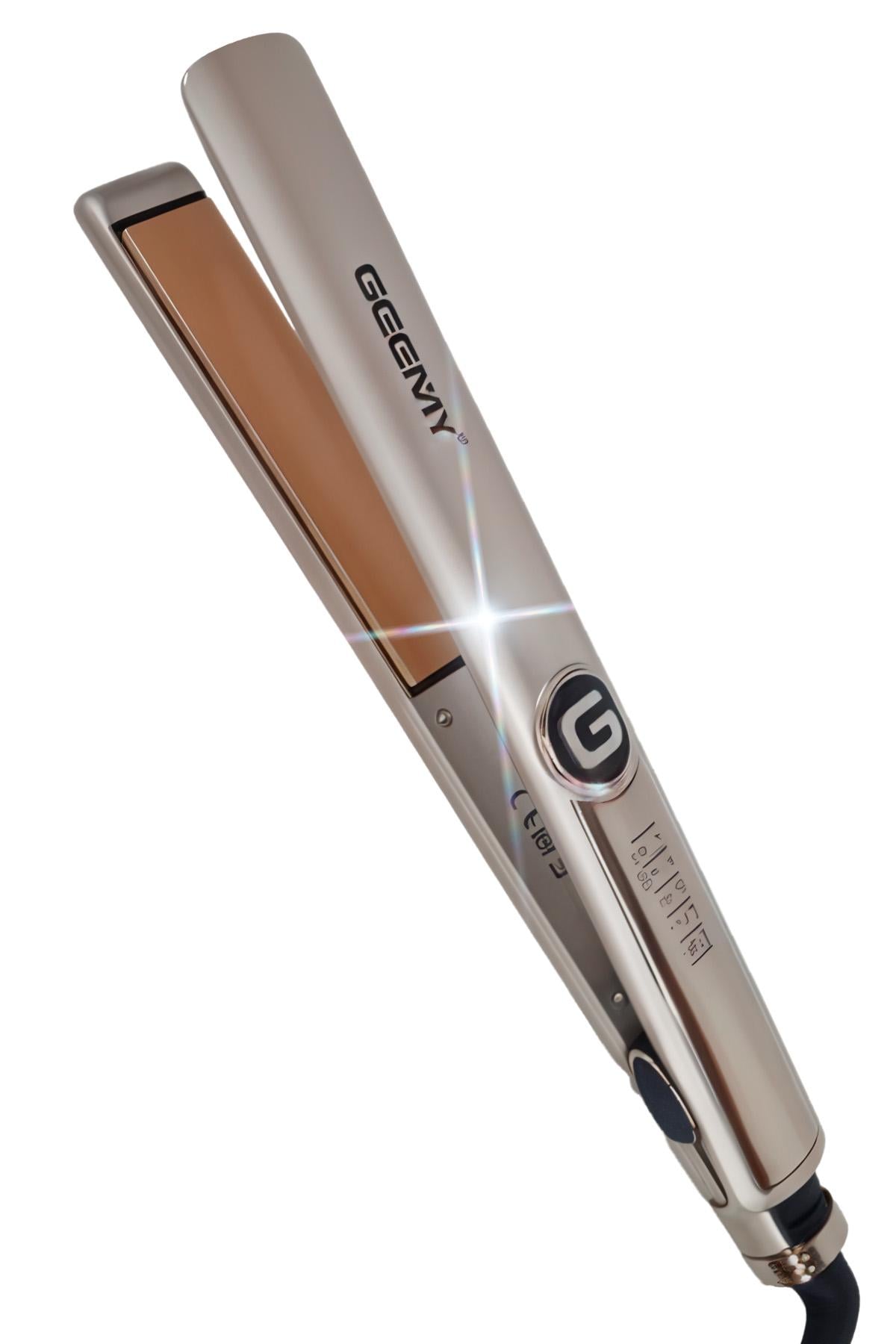 Плойка випрямляч для волосся Geemy GM-416 з керамічним покриттям з індикатором нагріву 35Вт (561737217)