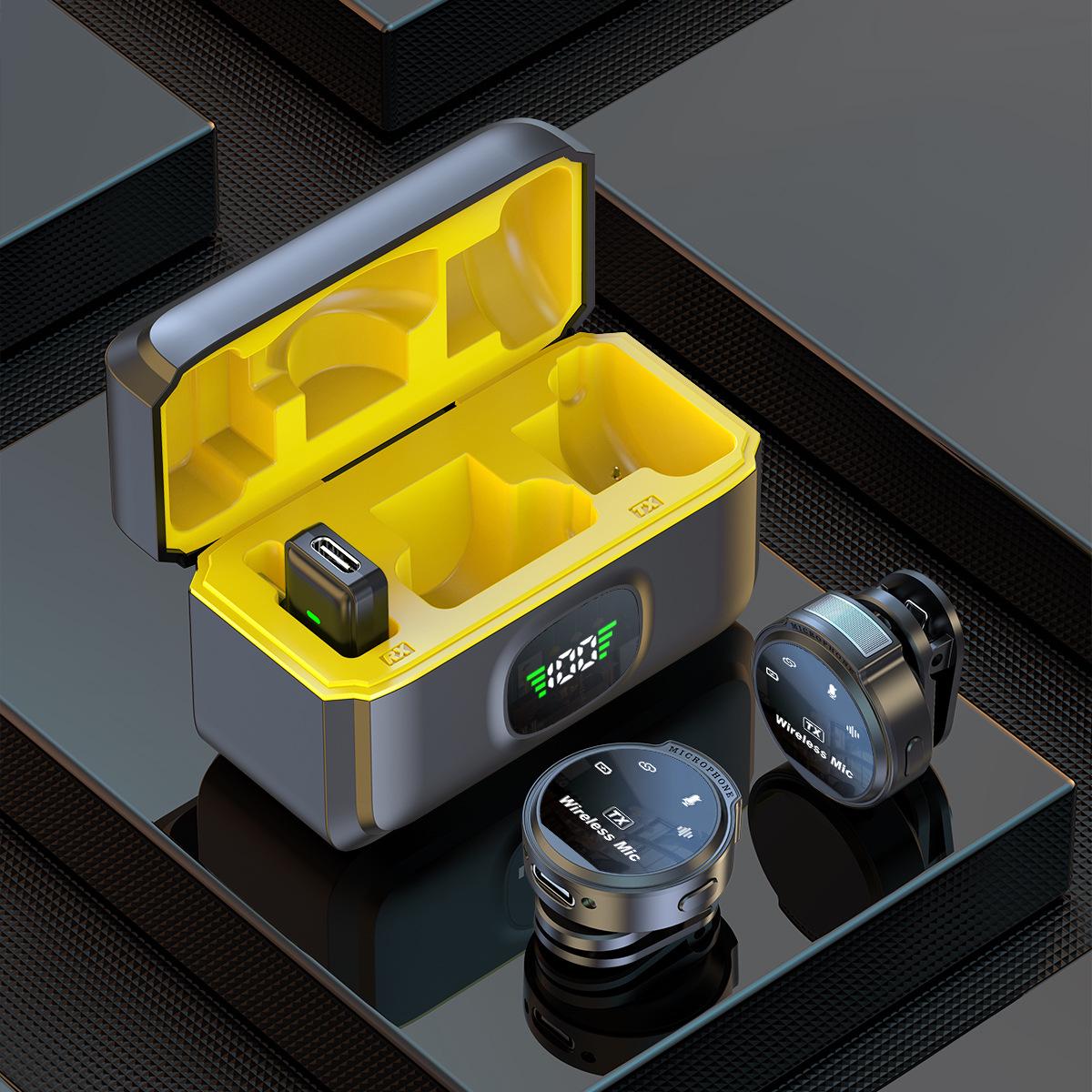 Микрофон беспроводной петличный М6 type-c двойной с зарядным кейсом (m1) - фото 3