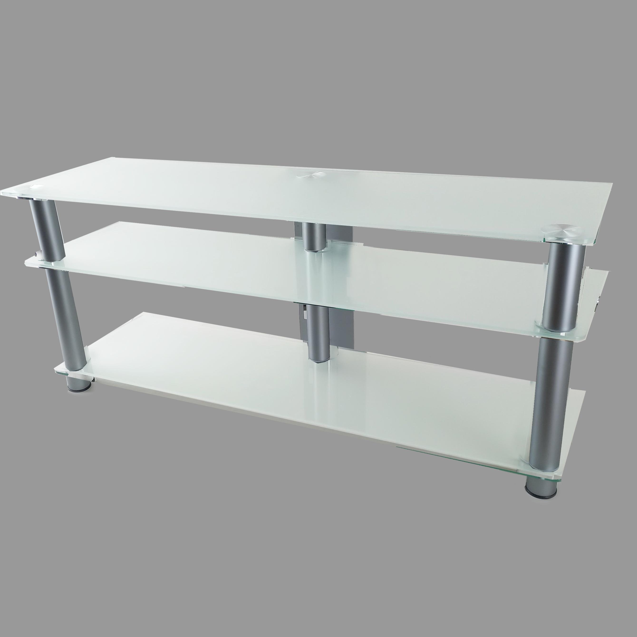 Тумба под телевизор Commus Аскет MX satin Alm 20-60" 1250х350х575 мм Белый/Алюминий (644420141) - фото 4 Тумба под телевизор Commus Аскет MX satin Alm 20-60" 1250х350х575 мм Белый/Алюминий (644420141) - фото 4