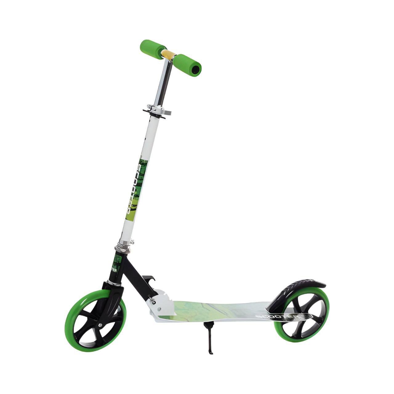 Городской самокат SR 2-050-1-WGR складной стальной с регулируемым рулем подставкой Зеленый (26485301) Городской самокат SR 2-050-1-WGR складной стальной с регулируемым рулем подставкой Зеленый (26485301)