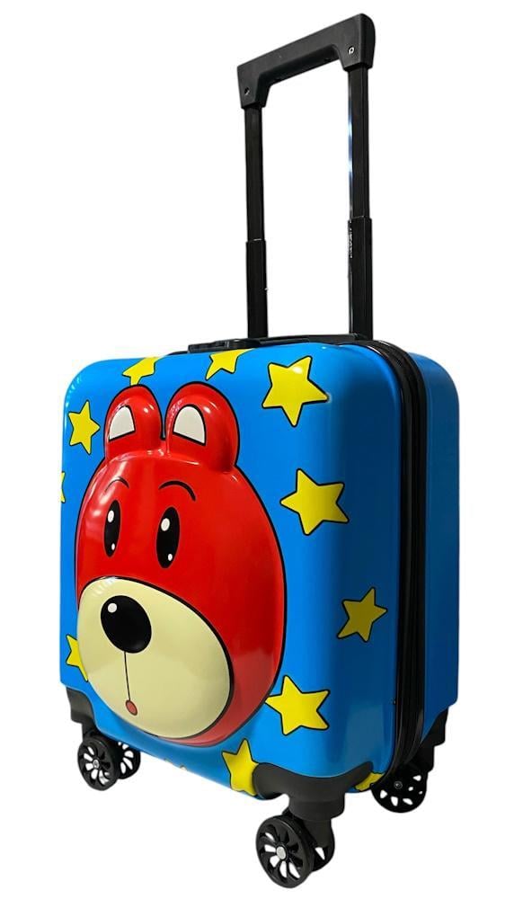Чемодан детский D01 Bear mini поликарбонат-ABS XS 45x38x27 см Синий