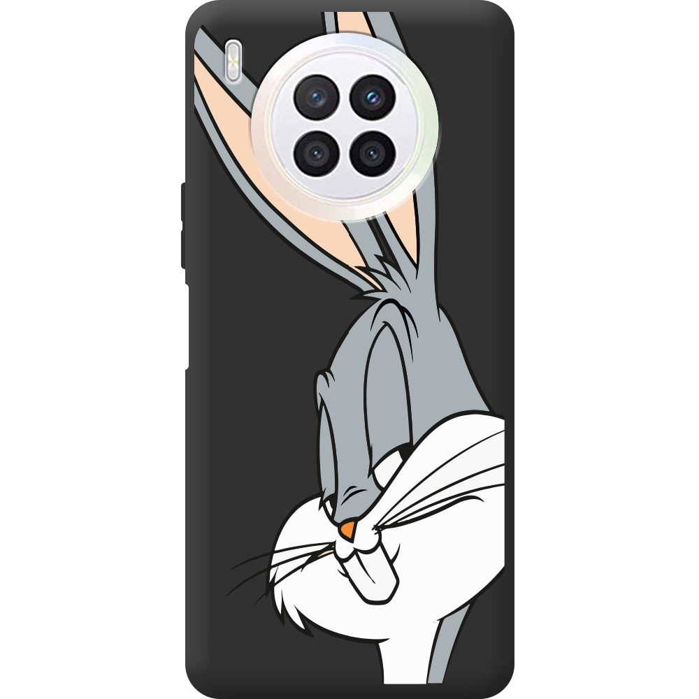 Чехол BoxFace Huawei Nova 8i Lucky Rabbit Черный силикон (43692-bk81-44633)