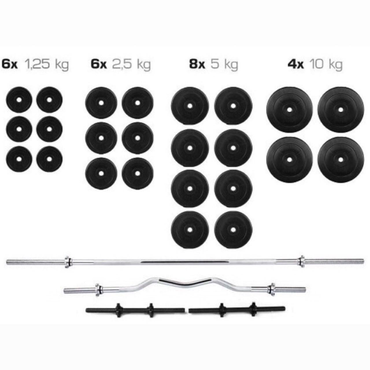 Штанга та гантелі WCG 120 кг (13016) - фото 2 Штанга та гантелі WCG 120 кг (13016) - фото 2