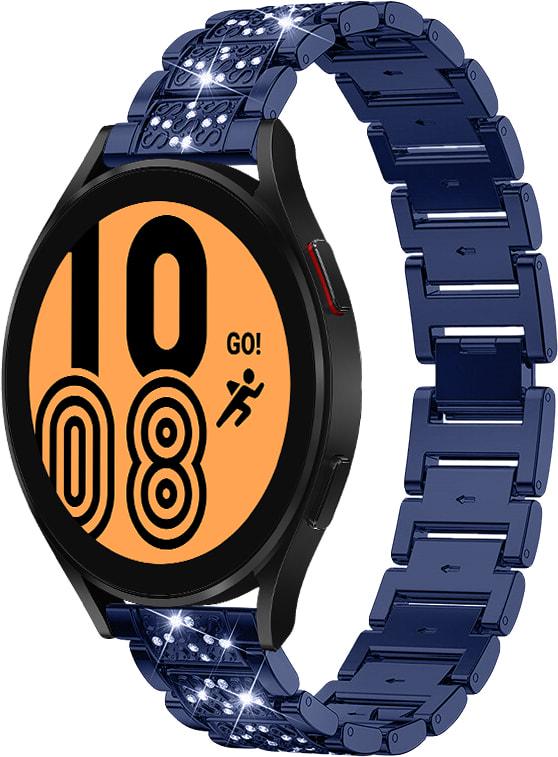Браслет металлический Glam для Galaxy Watch 4 44 мм Blue (32793-28) Браслет металлический Glam для Galaxy Watch 4 44 мм Blue (32793-28)