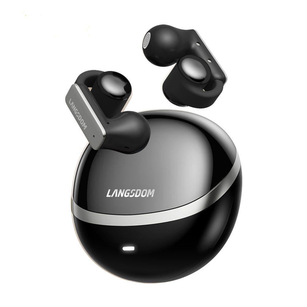 Навушники-кліпси кісткові Open-Ear Langsdom TS-28 Max Чорний (7843777)