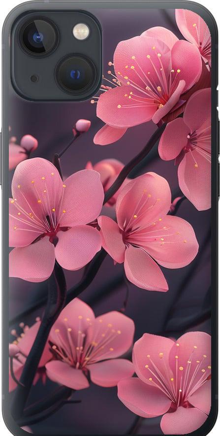 Чехол на iPhone 13 Пурпурная сакура (6075u-2374-42517)