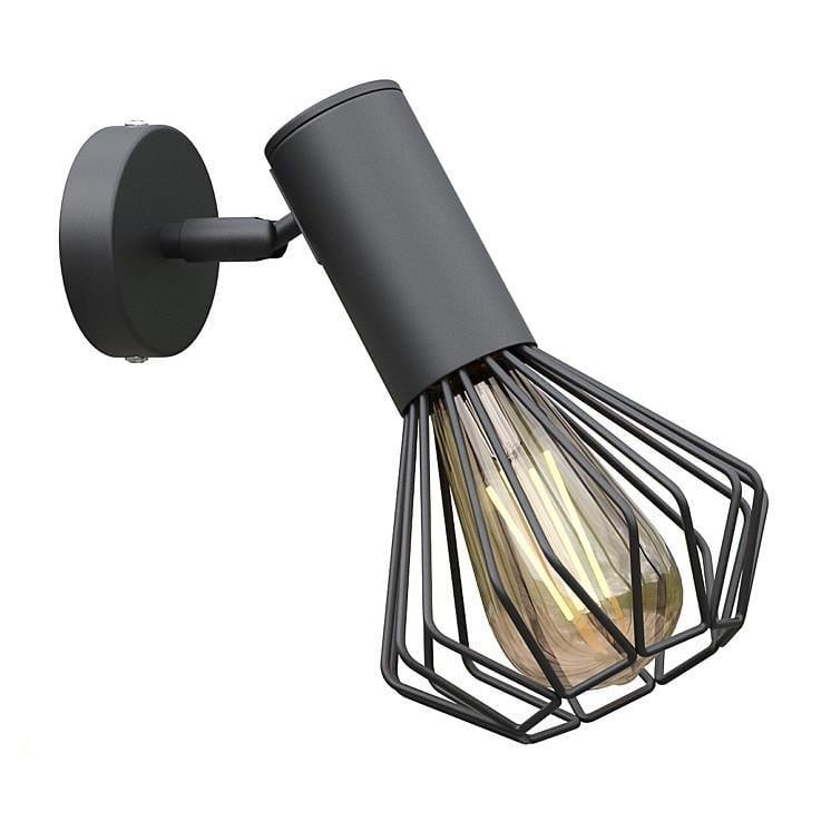 Бра MSK ELECTRIC Diadem поворотное под лампу Е27 Черный (NL 22151-1)