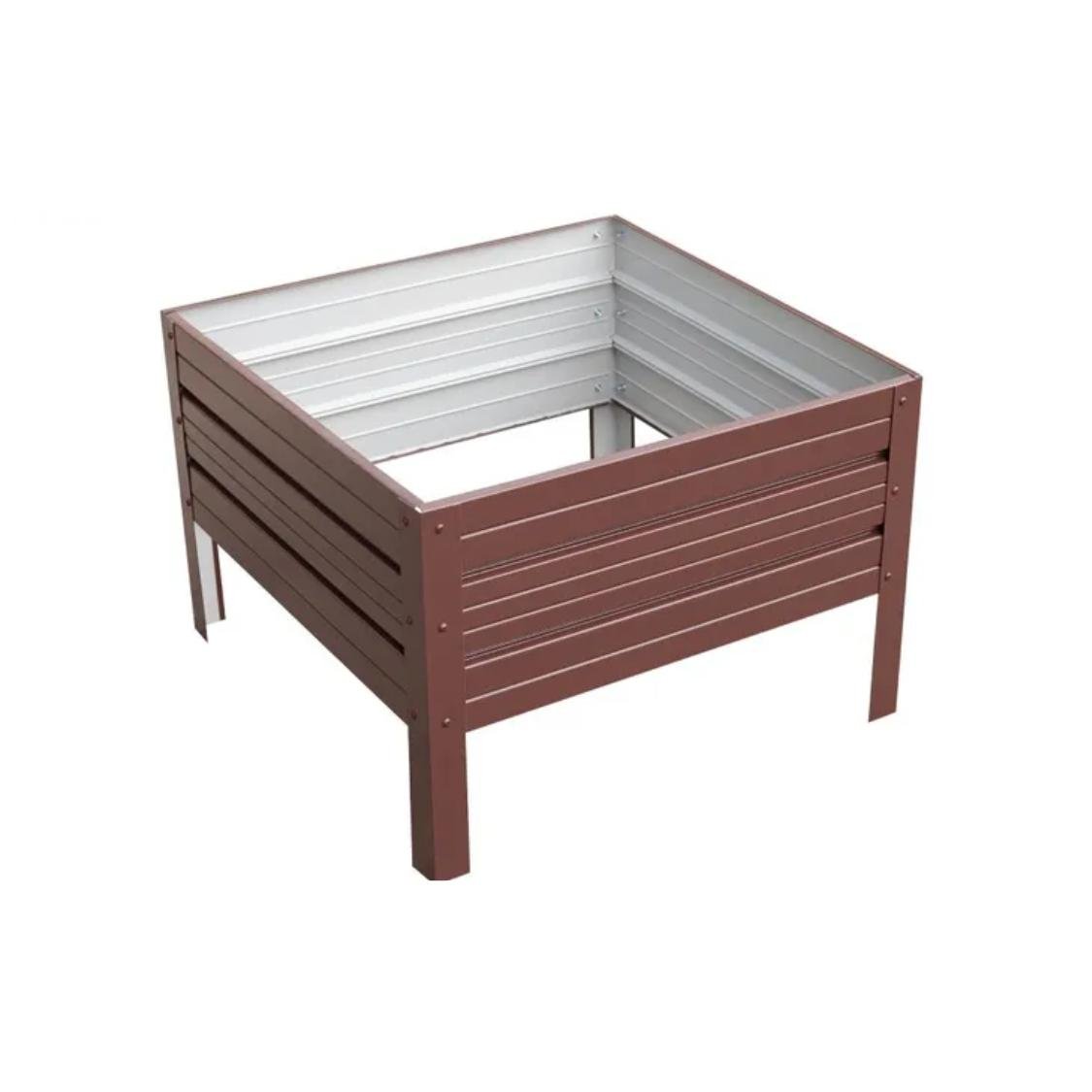Грядка оцинкованная SIMBUD 0,7х0,7х0,3 м Коричневый (356778)