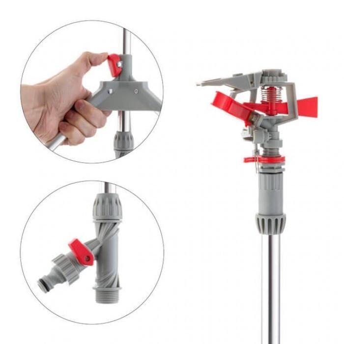 Дождеватель Intertool GE-0068 пульсирующий с полной/частичной зоной полива на треноге - фото 3