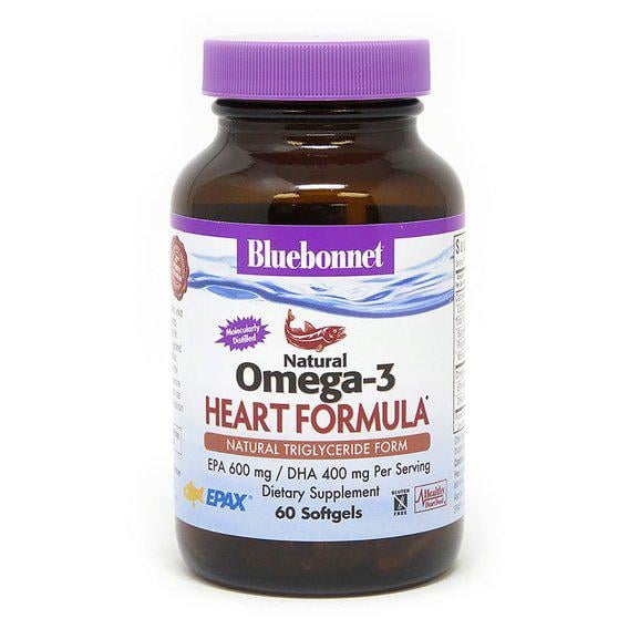 Омега 3 Bluebonnet Nutrition Natural Omega-3 Heart Formula 60 Softgels (BLB0942)