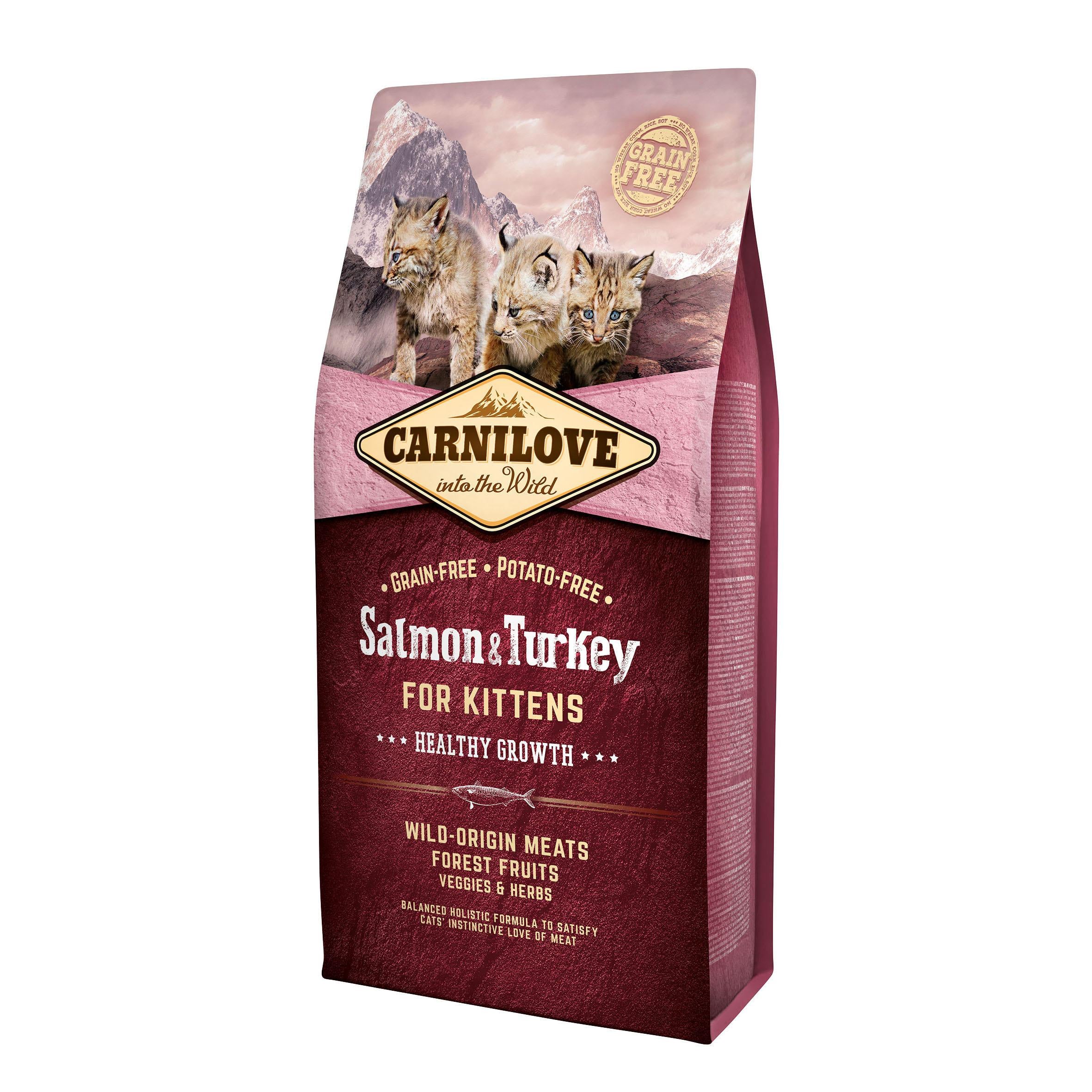 Корм сухой для котят Carnilove Salmon&Turkey Kitten 6 кг (8595602512218)
