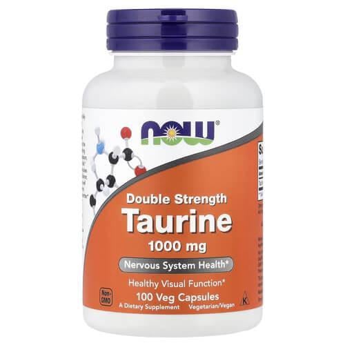 Таурин NOW Taurine 1000 мг 100 Veg Capsules (NOW-00142) Таурин NOW Taurine 1000 мг 100 Veg Capsules (NOW-00142)