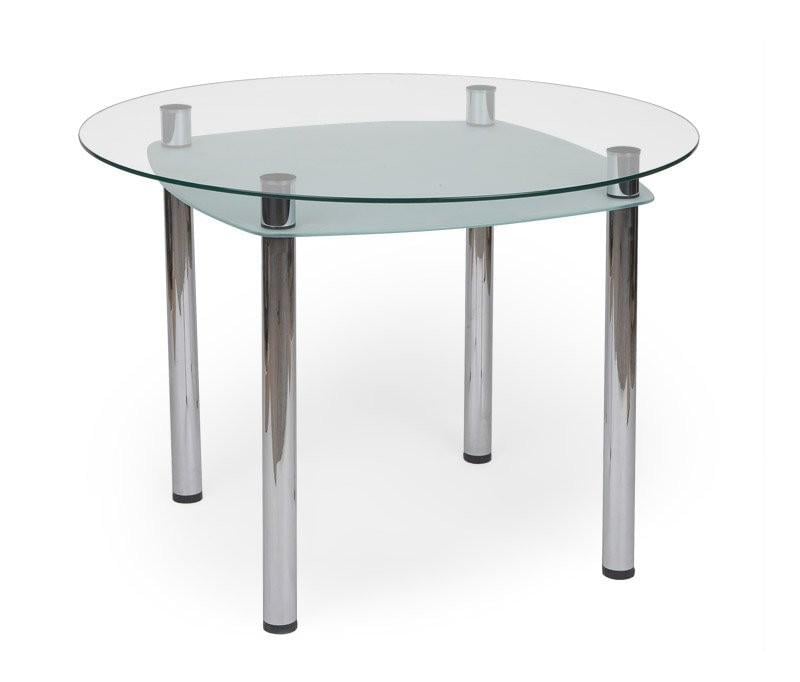 Стіл обідній скляний Seria A «Астурія» круглий 760х800х800 мм Стіл обідній скляний Seria A «Астурія» круглий 760х800х800 мм