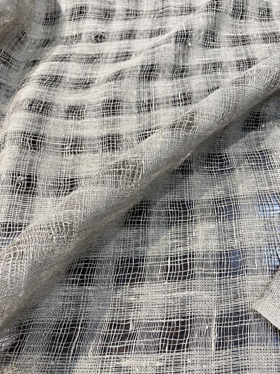 Ткань LINEN PLUS 100% лен натуральная 150 см 3/330 Серый - фото 8