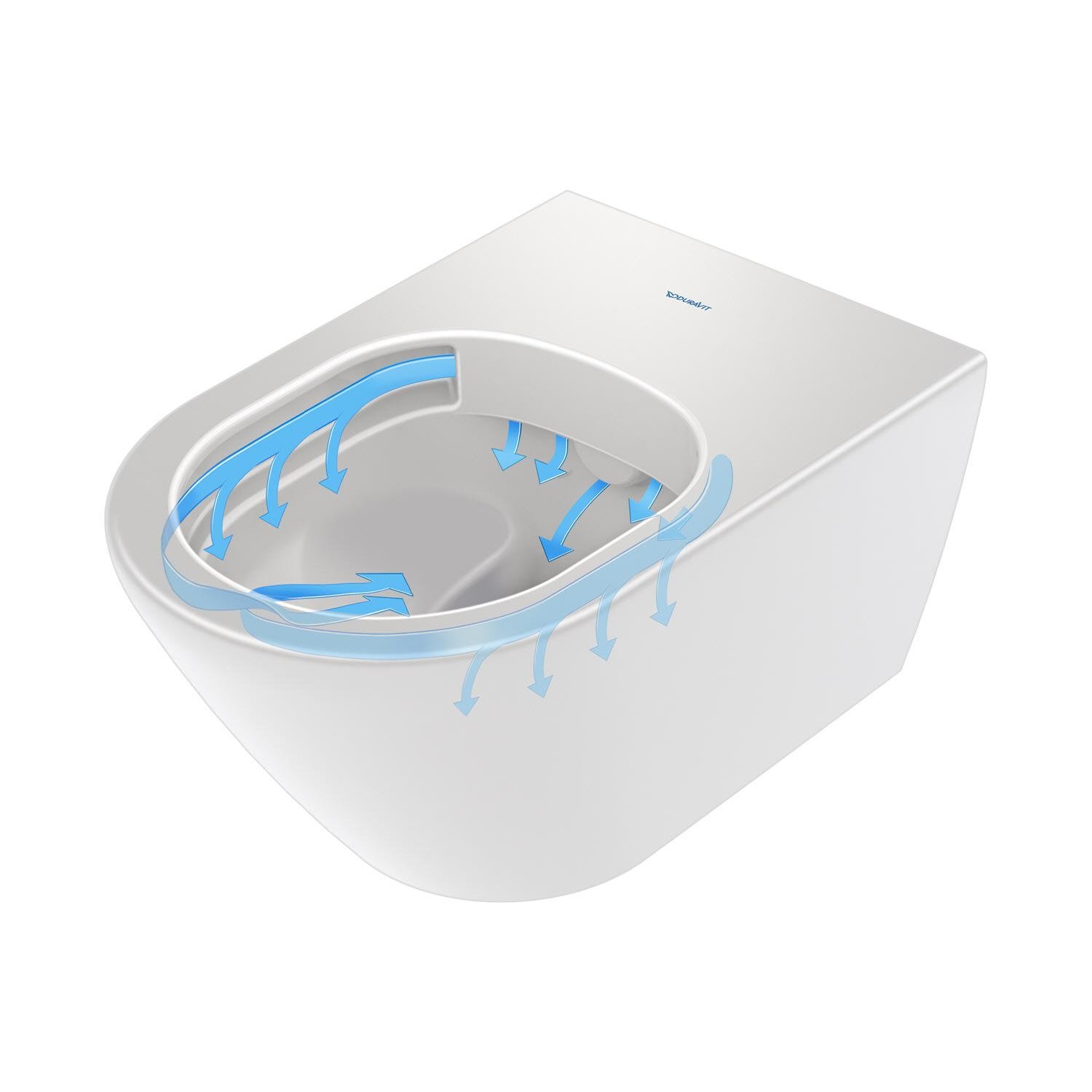 Унитаз подвесной DURAVIT D-Neo 45770900A1 безободковый с сиденьем с микролифтом (149069) - фото 6 Унитаз подвесной DURAVIT D-Neo 45770900A1 безободковый с сиденьем с микролифтом (149069) - фото 6