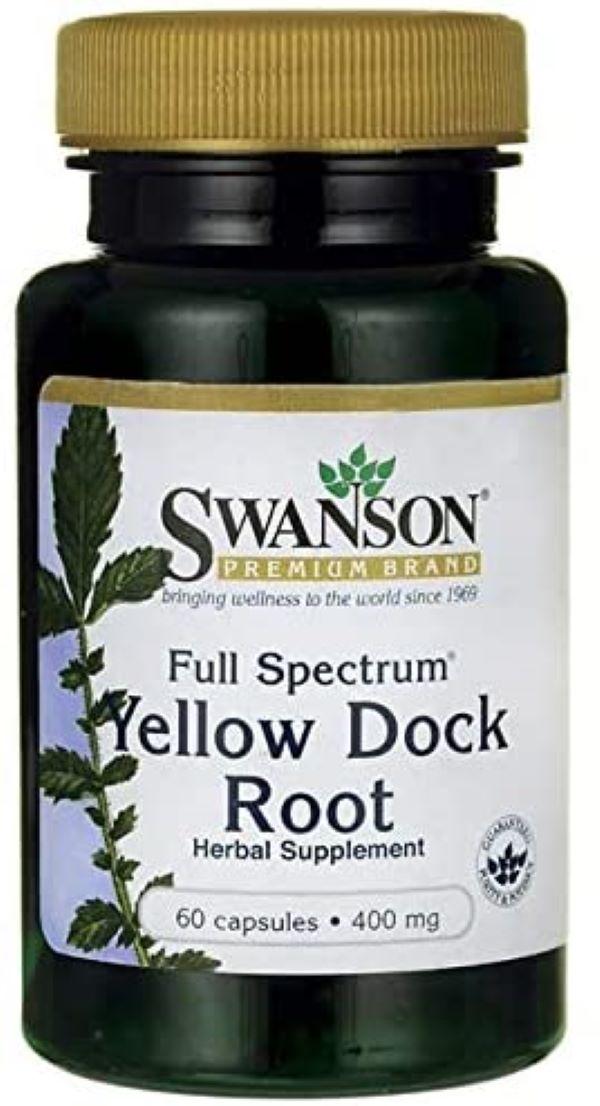 Добавка Swanson Full Spectrum Yellow Dock Root 400 mg 60 capsules
