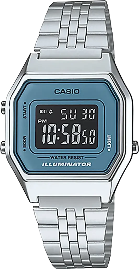Наручний годинник жіночий Casio LA680WA-2BDF Lady Vintage з підсвіткою