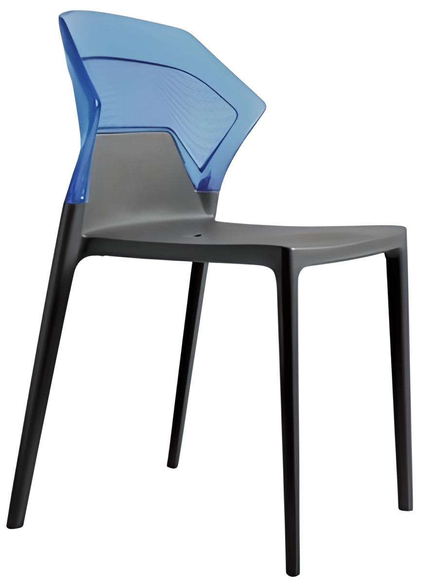 Стул Litolan Papatya Ego-S антрацит Прозрачно-синий (DR002014)