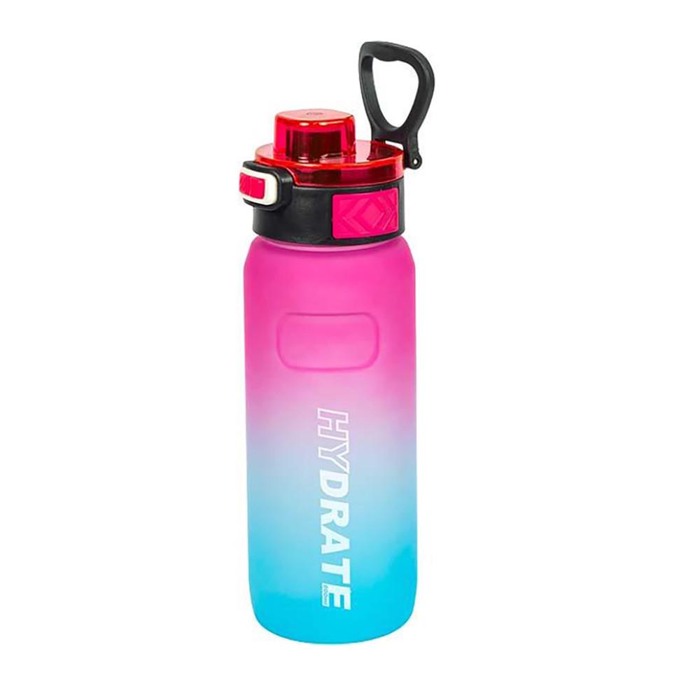 Бутылка для воды 2501/SP с поильником и кнопкой 800 мл Pink/Blue