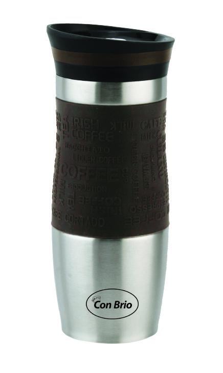 Термокружка Con Brio 0,38 л Коричневый (90c81e3c) - фото 1 Термокружка Con Brio 0,38 л Коричневый (90c81e3c) - фото 1