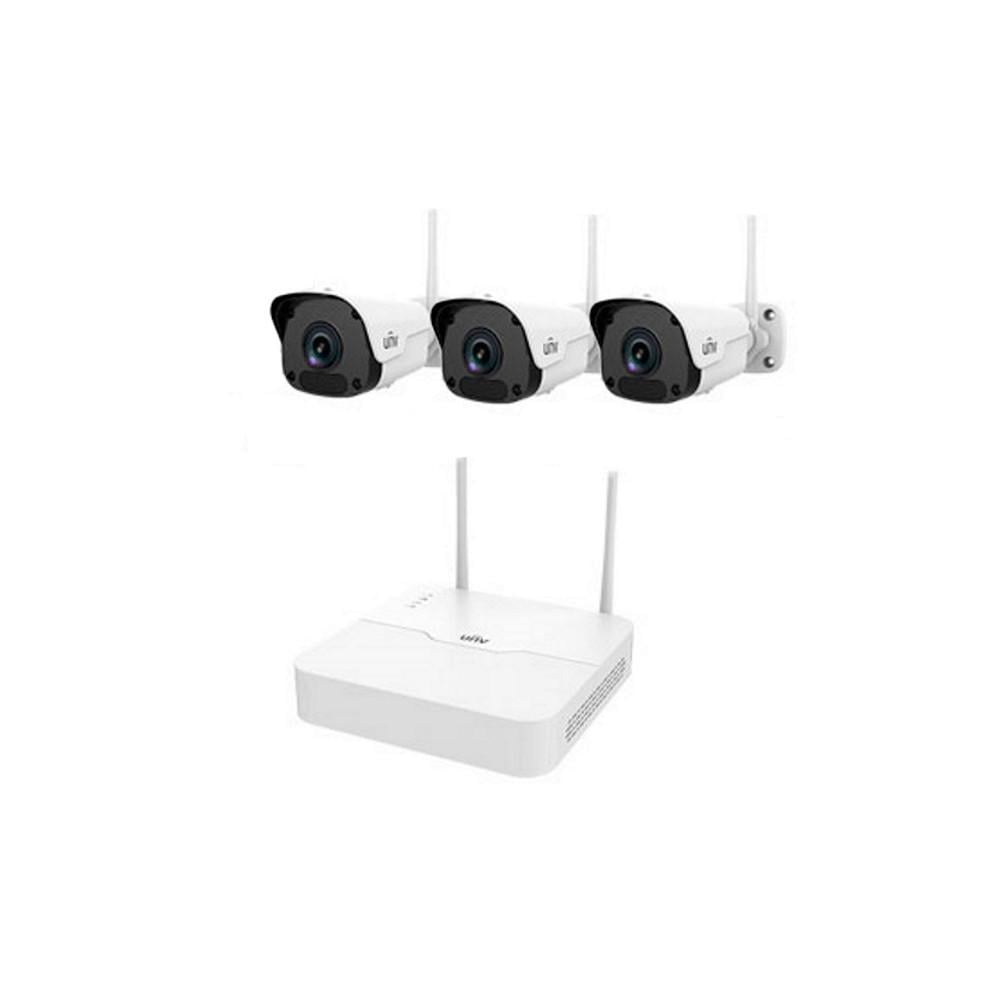 Комплект IP відеоспостереження WiFi Uniview KIT/NVR301-04LB-W/3х2122SR3-F40W-D