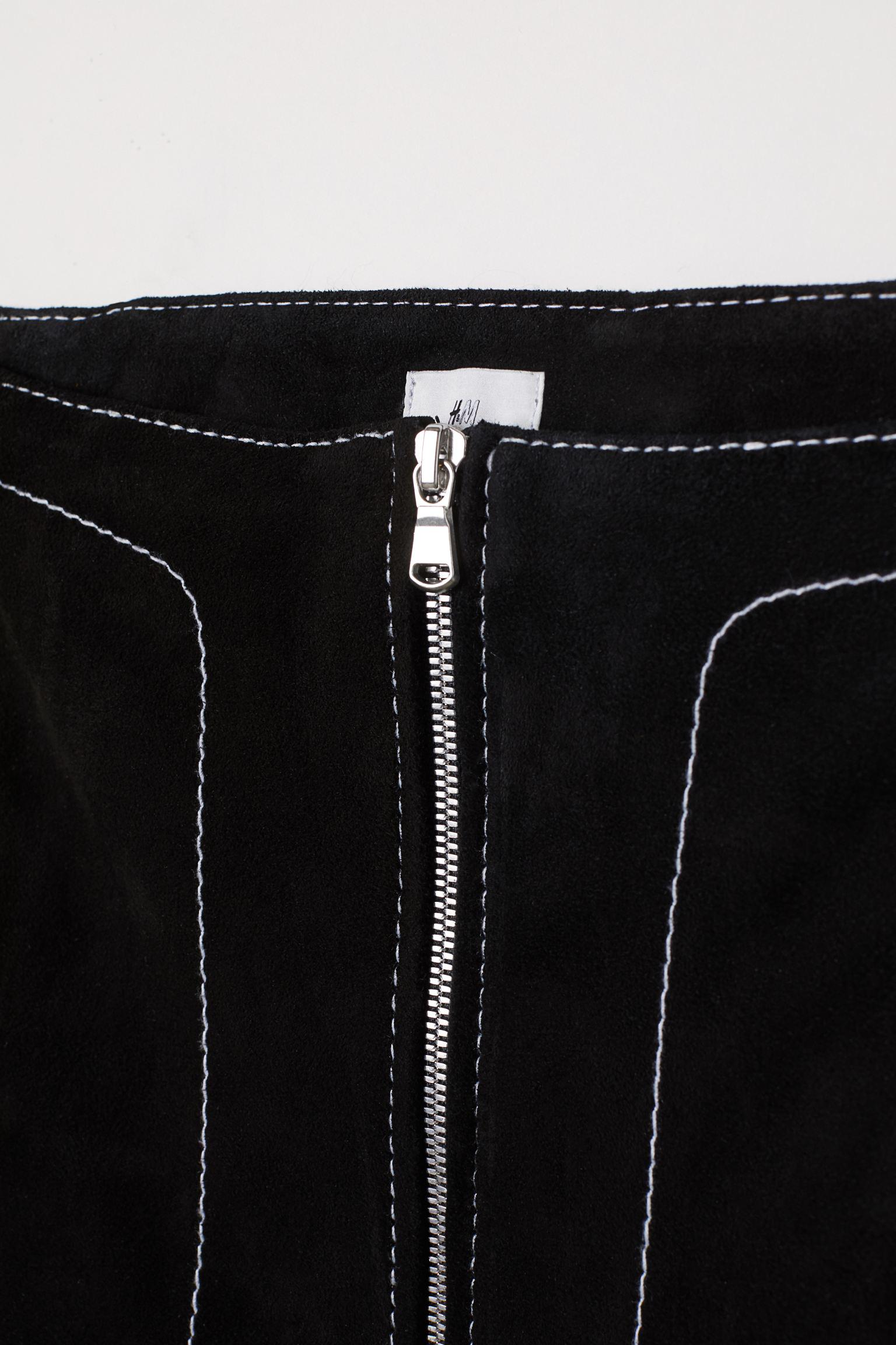 Спідниця замшева 36 Чорний (6593018ral) - фото 2 Спідниця замшева 36 Чорний (6593018ral) - фото 2