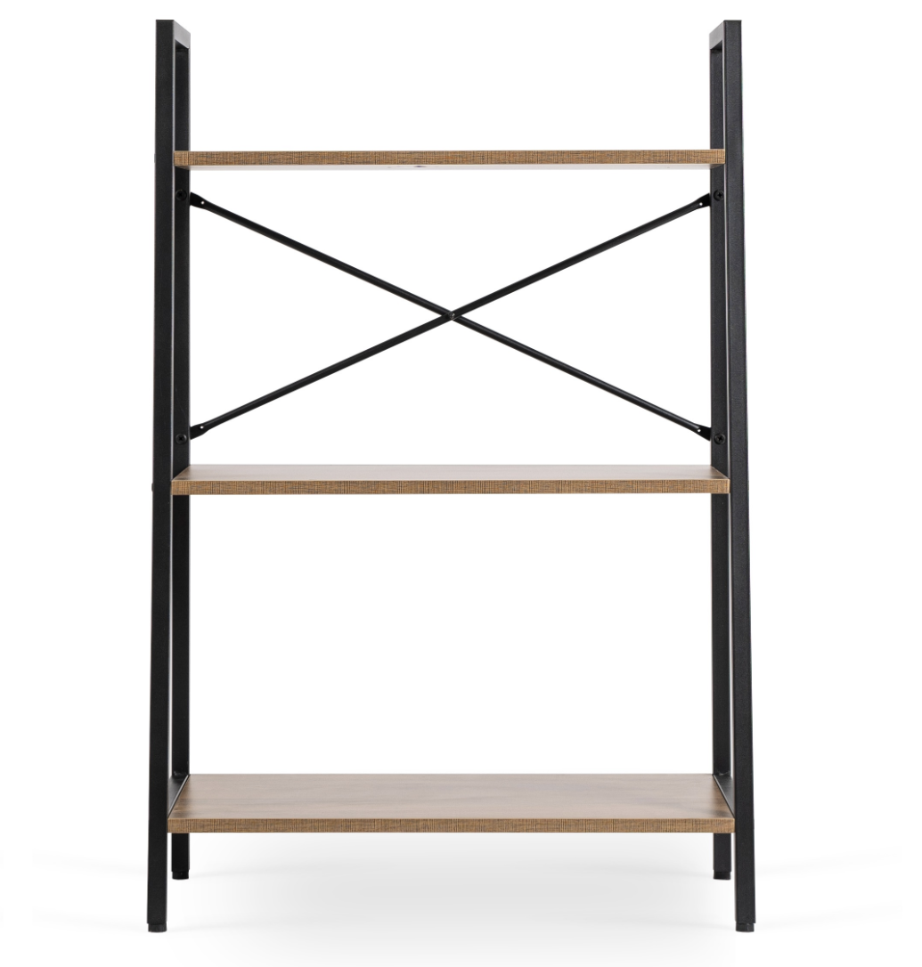 Стеллаж Mebel Elite VIOR Лофт 97х64х31 см Дуб/Черный (MEVIORRUCZREG)