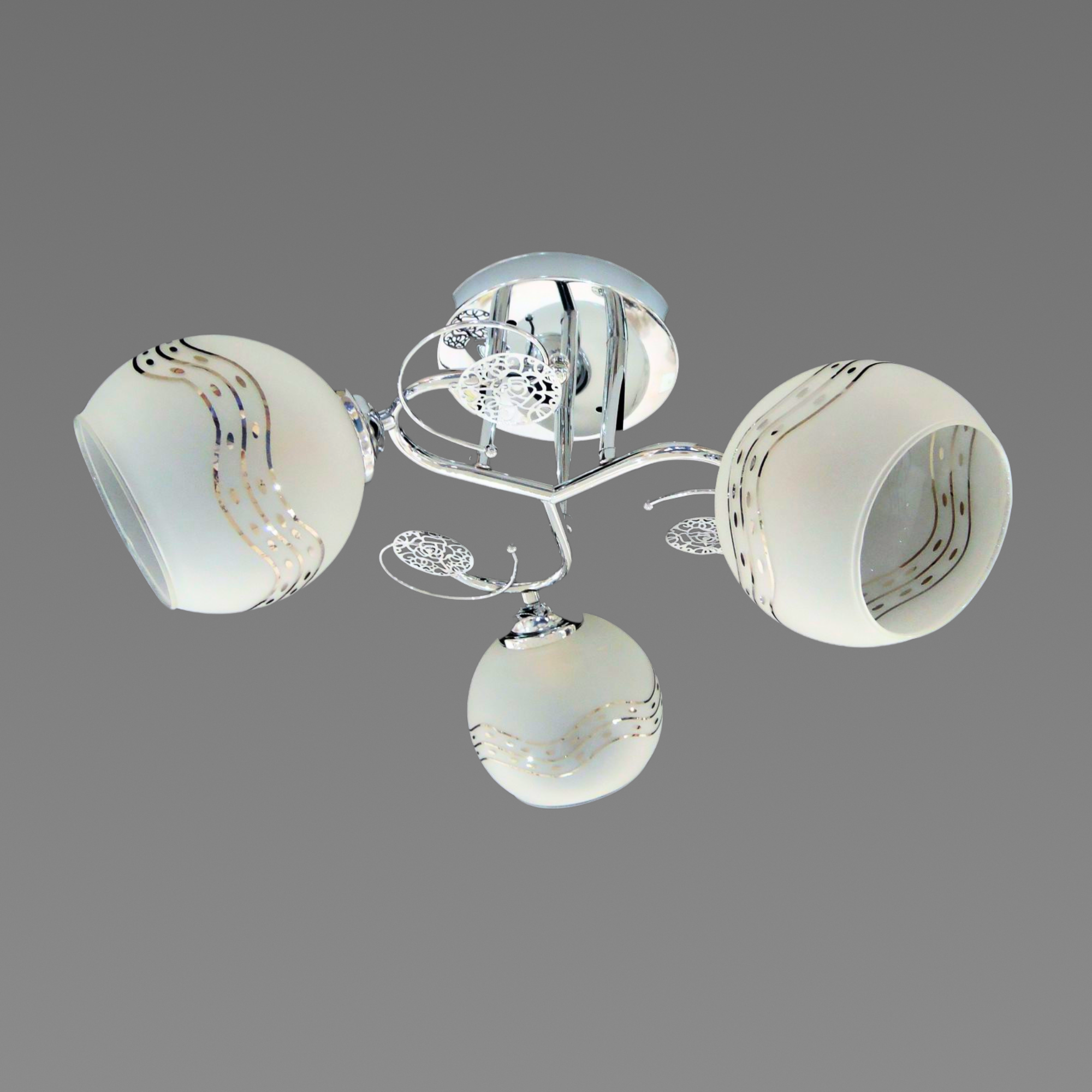 Люстра потолочная Sirius Ю 6688B/3 на 3 плафона