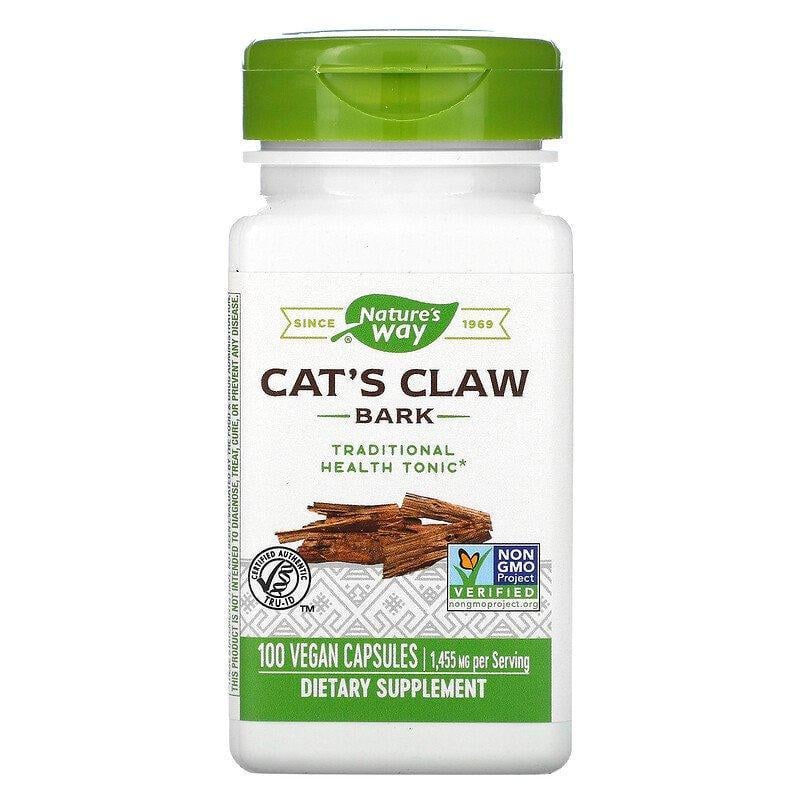 Кора Кошачьего когтя Nature's Way Cat's Claw для иммунитета 100 веганских капс. 485 мг