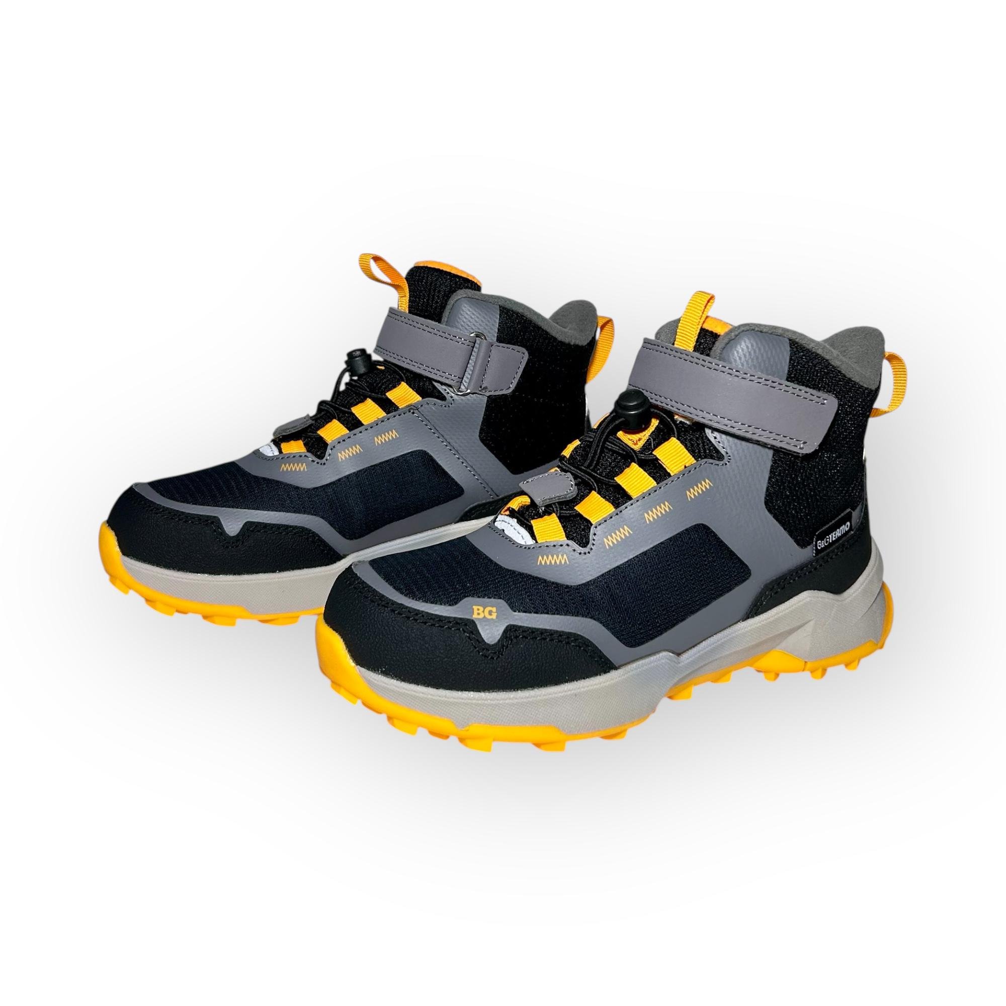 Ботинки детские зимние B&G Термо для мальчика р. 34/22,7 см Черно-серый (ТКТ-24-24) - фото 6 Ботинки детские зимние B&G Термо для мальчика р. 34/22,7 см Черно-серый (ТКТ-24-24) - фото 6