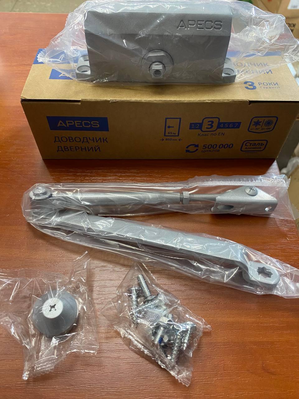 Дверной доводчик Apecs DC-20.3/0950/065-A1-SL Серый - фото 3 Дверной доводчик Apecs DC-20.3/0950/065-A1-SL Серый - фото 3