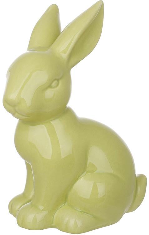 Набор фарфоровых фигурок Кролик 6 шт. 14 см Зеленый