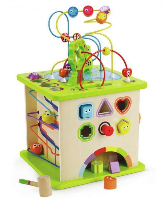 Бизикуб деревянный Hape Сельские зверьки E1810