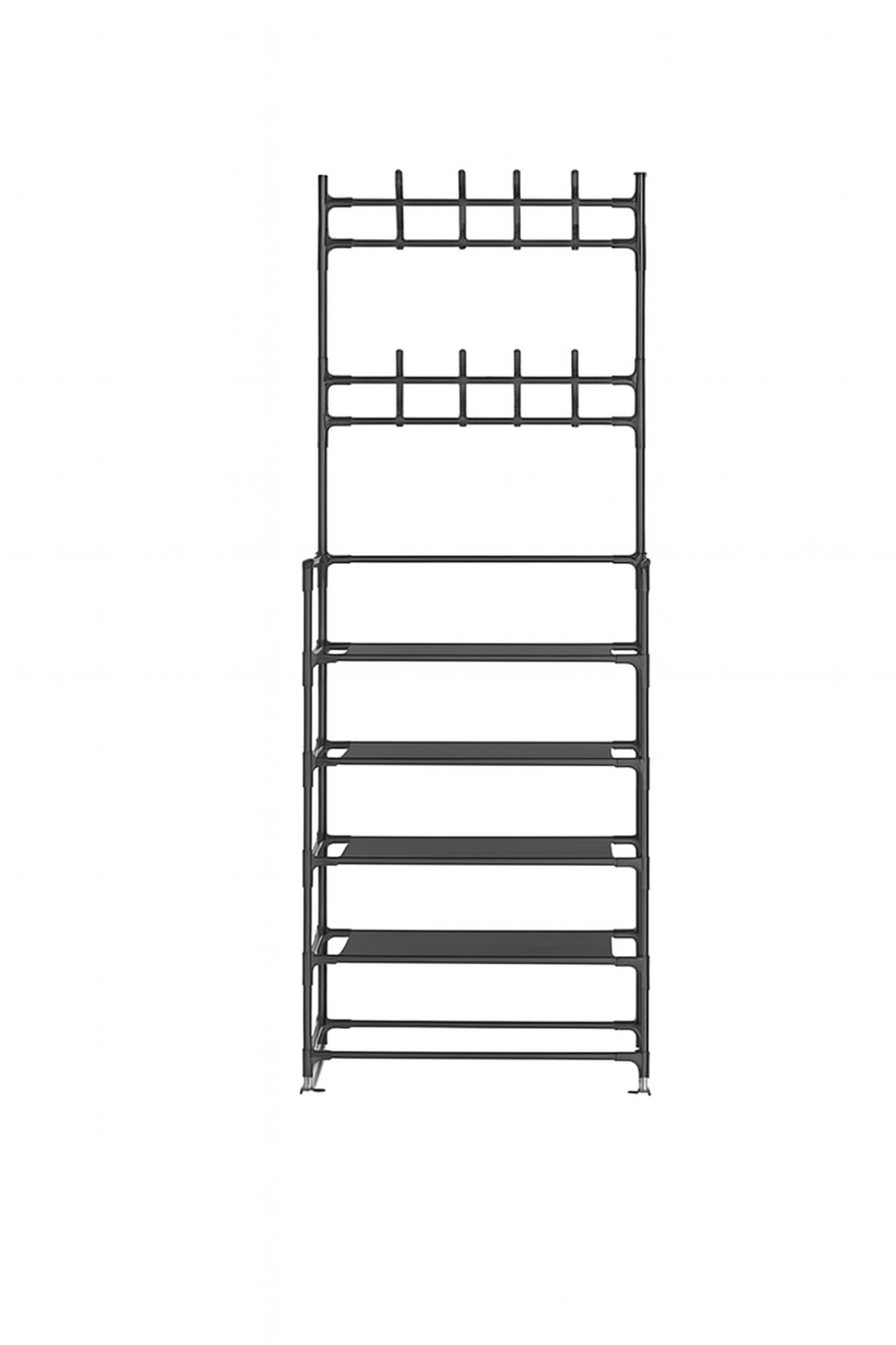 Стійка-вішалка підлогова WH9106-5 для одягу та взуття 60x28x171 см Black (614677)