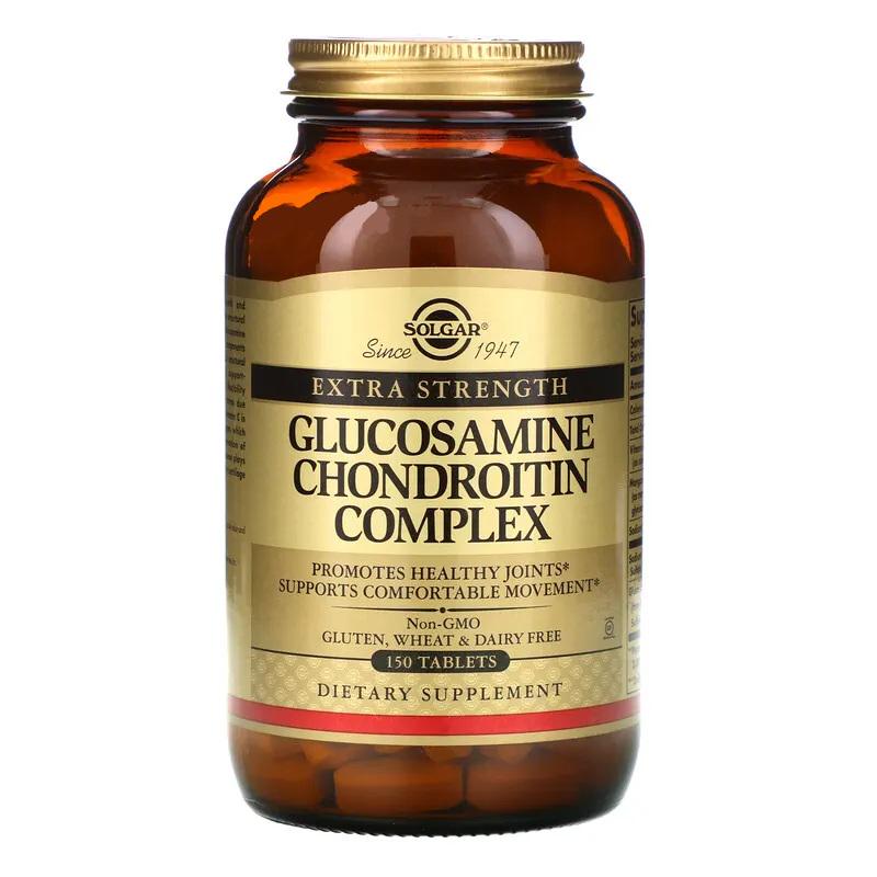 Препарат для суглобів та зв'язок Solgar Glucosamine Chondroitin Complex Extra Strength 150 Tabs