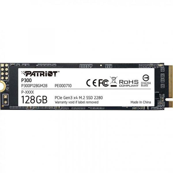 SSD-накопитель Patriot P300 128Gb M.2 PCI-E 4x 3D TLC (P300P128GM28)