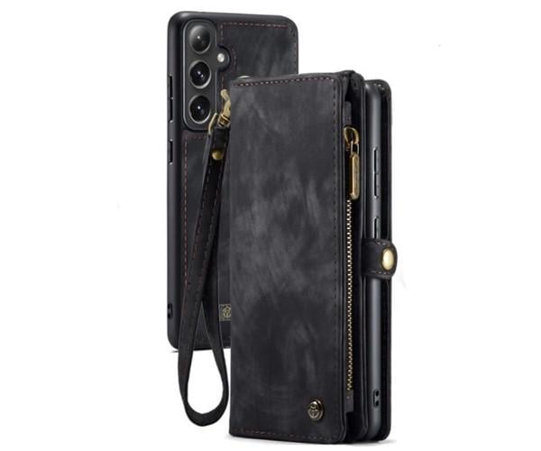 Чехол - кошелек CaseMe Retro Leather для Samsung Galaxy S24 Plus Черный