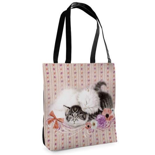 Сумка тканевая Presentville Tenderness Котята спят (ST TB005 BL)