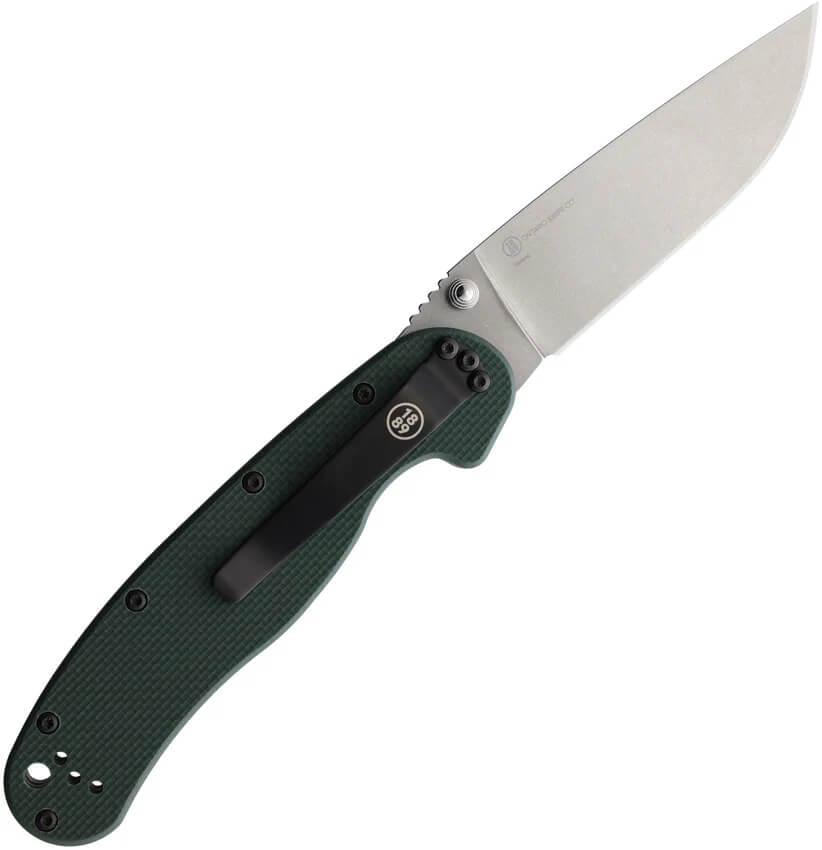 Ніж Ontario Rat Model 1 Forest Green G-10 S35VN Stonewash (8992) - фото 2