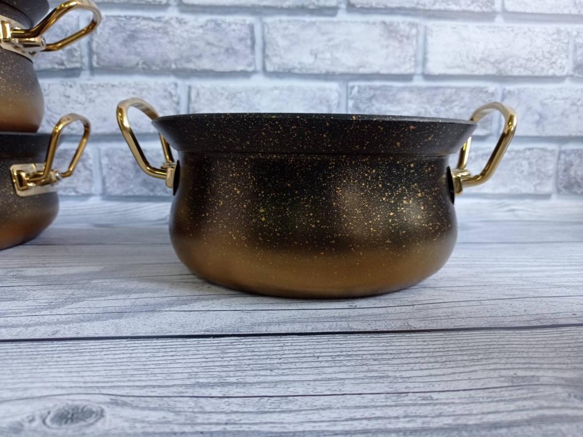 Набор посуды OMS Collection 3044 7 предметов Gold (84577) - фото 5 Набор посуды OMS Collection 3044 7 предметов Gold (84577) - фото 5