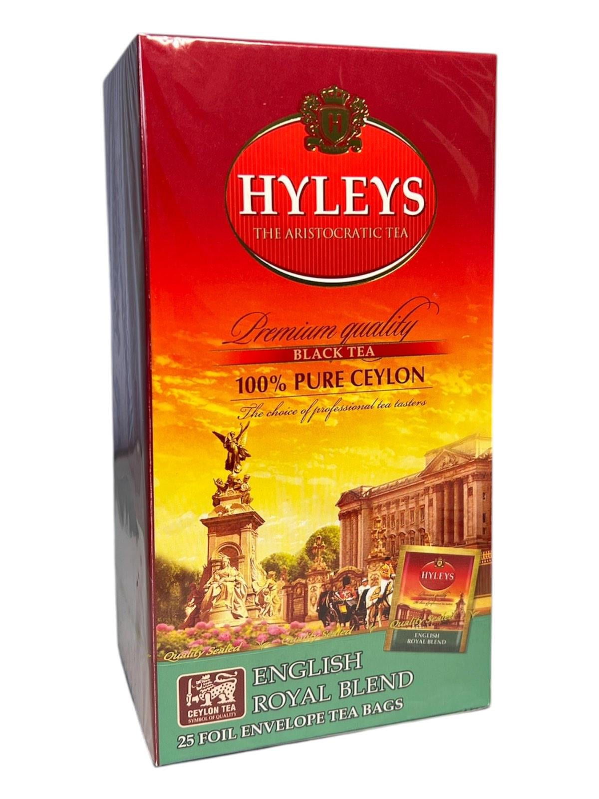 Чай Hyleys черный королевский купаж с цедрой цитрусовых и бергамотом 25 пакетиков в фольге (60587)