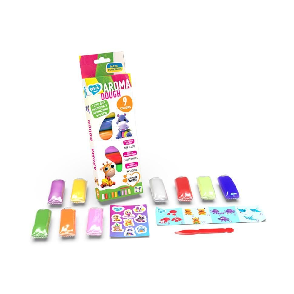 Тісто для ліплення Lovin Aroma 41181 9 кольорів (RLT26654)