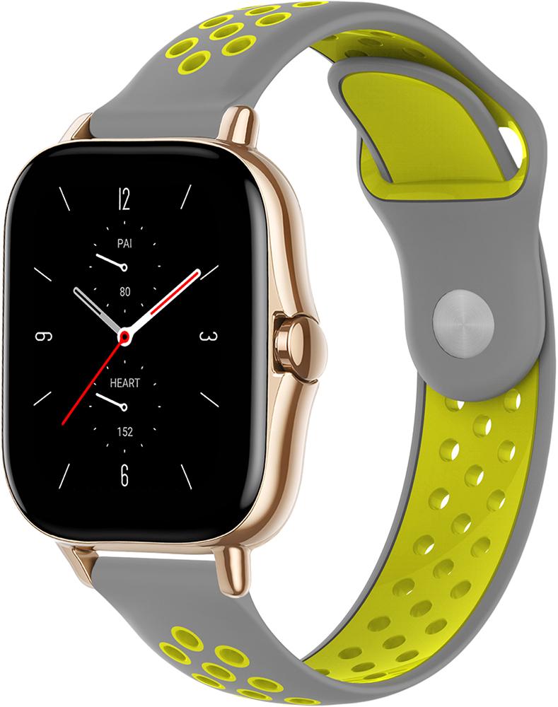 Ремешок Sport для Amazfit GTS 2e Gray/Yellow (23040-63)