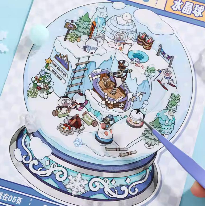 Блокнот з 3D наклейками для створення міні кімнат з Капібарою 15 інтер'єрів - фото 3