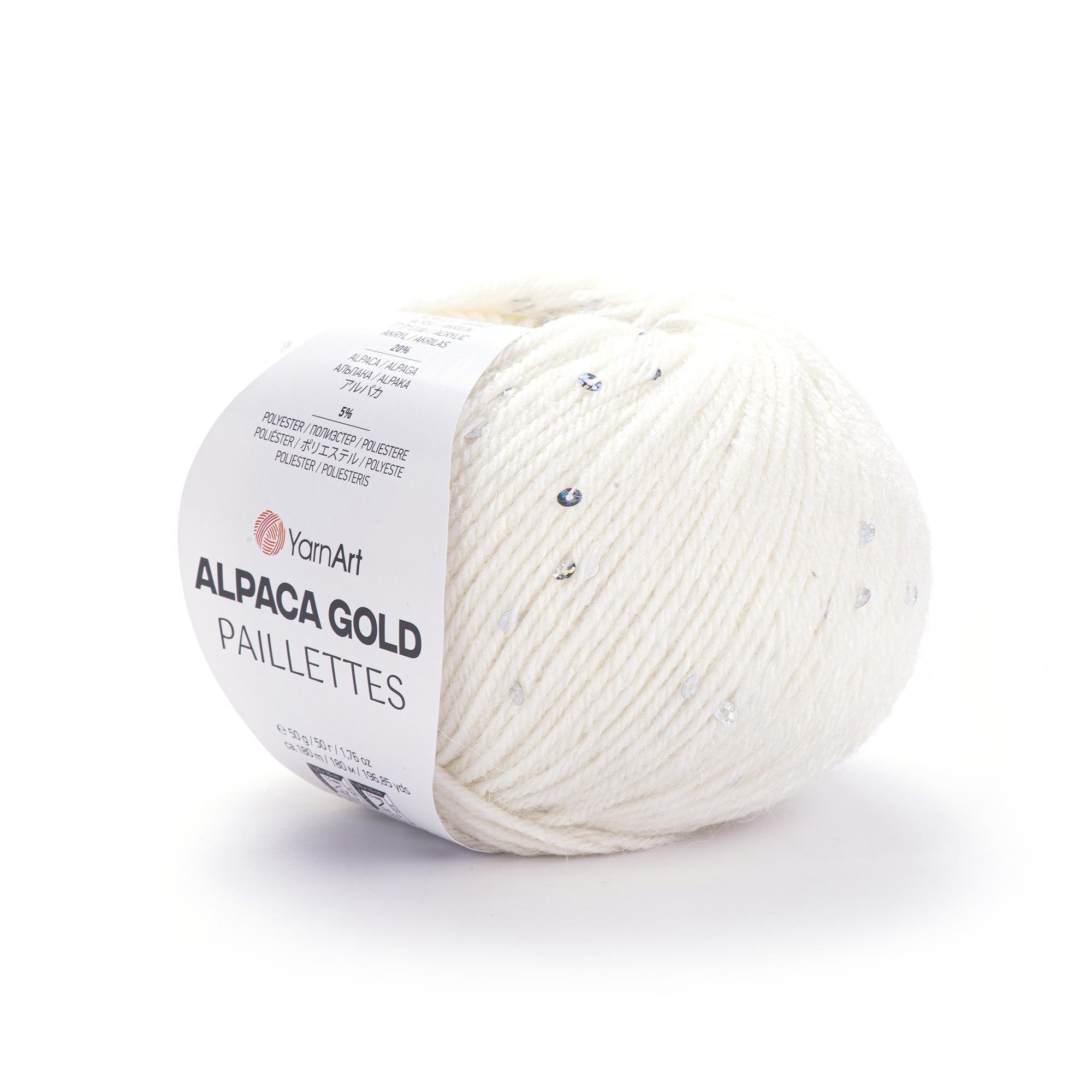 Пряжа Yarnart Alpaca Gold Paillettes 9301