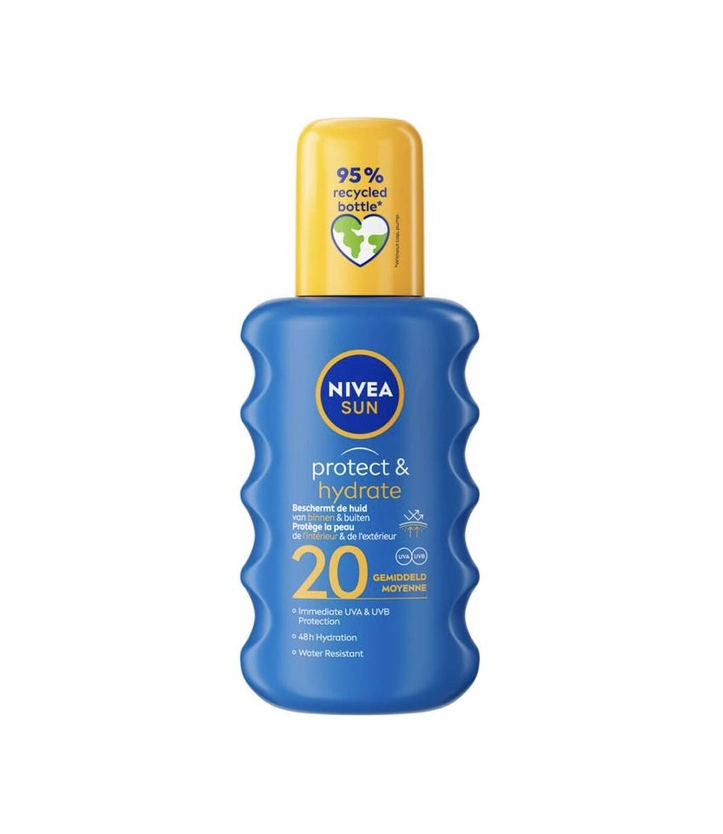 Спрей солнцезащитный Nivea SUN Protect & Hydrate SPF-20 200 мл (F-100027)