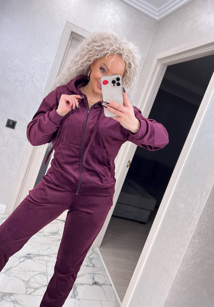 Костюм женский Delux L Бордовый (2818) - фото 11