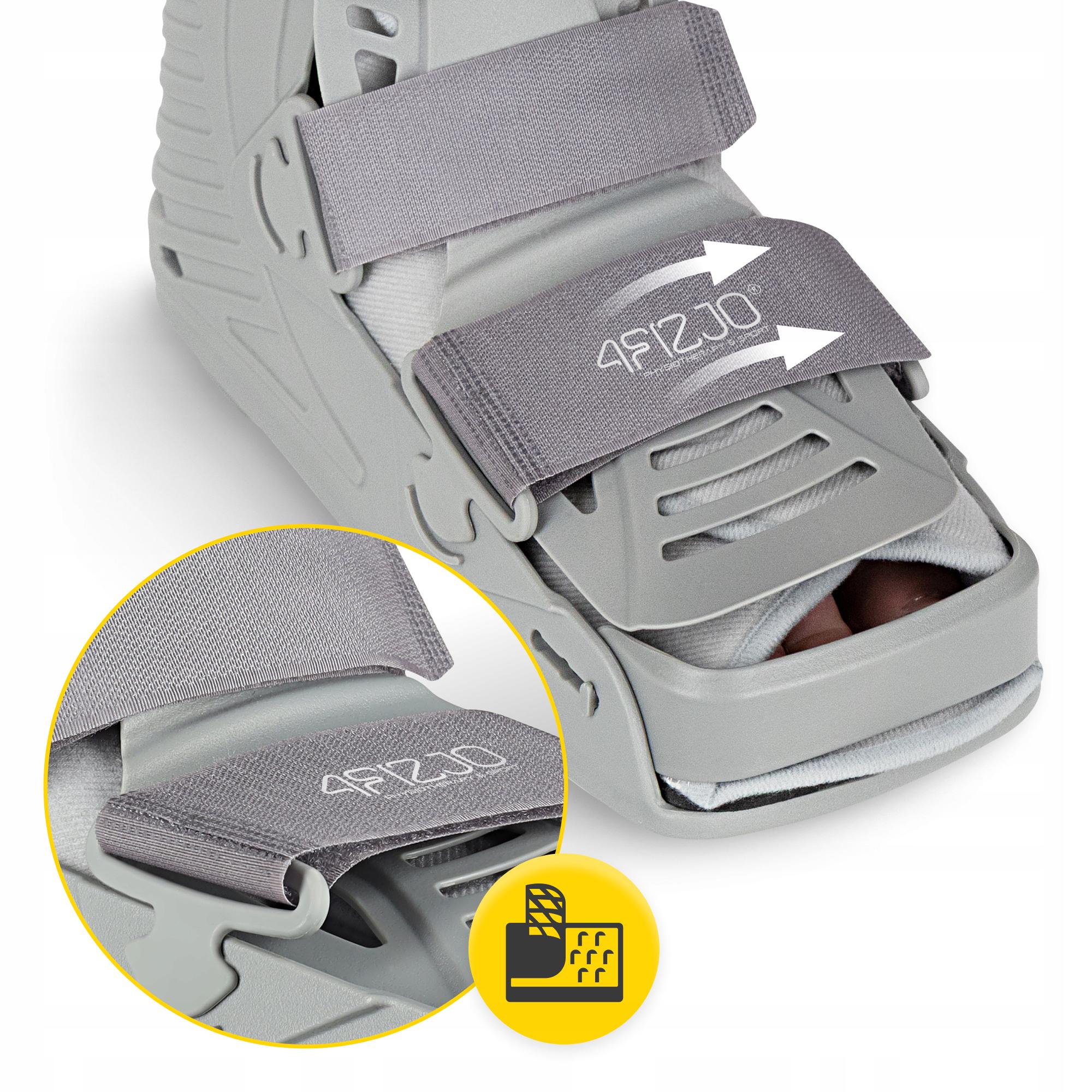 Сапог ортопедический пневматический 4fizjo MED с регулировкой давления L Grey (P-5905973407328) - фото 11