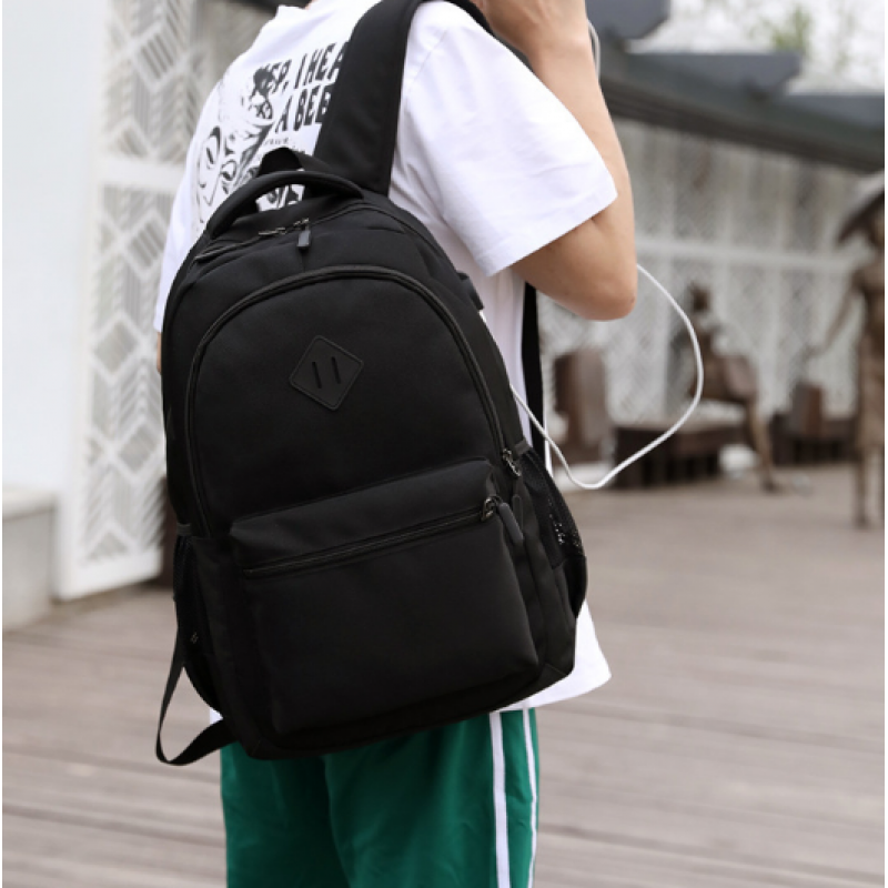 Рюкзак чоловічий міський 44x35 см Чорний (636) - фото 3 Рюкзак чоловічий міський 44x35 см Чорний (636) - фото 3